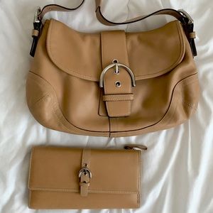 Coach Handbag and Wallet Set
